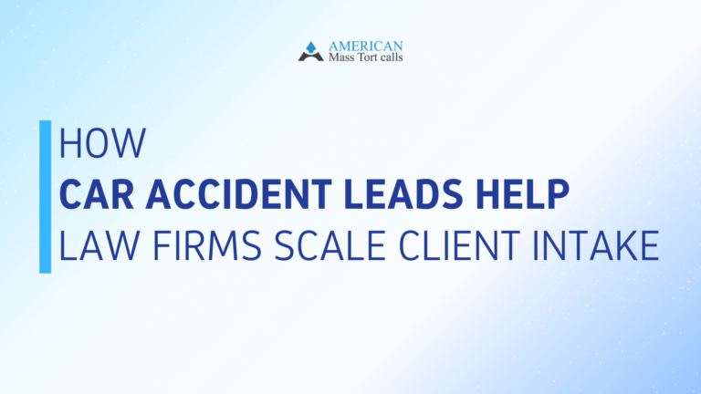 How Car Accident Leads Help Law Firms Scale Client Intake